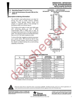 SN74AHC541DBR datasheet  